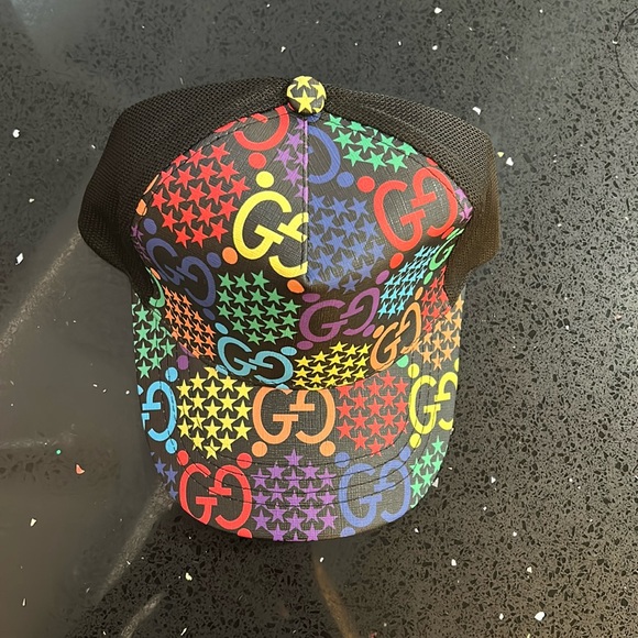 Gucci Rainbow Trucker Hat - Picture 1 of 8